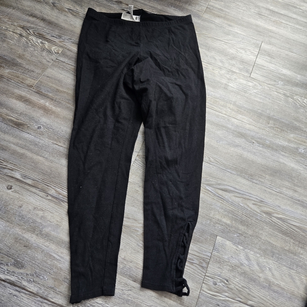 Black Leggings with Side Detail